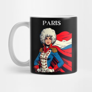 Paris France Female Comic Book Superhero Mug